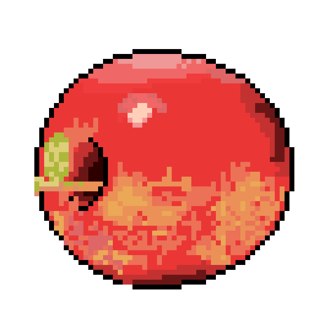 pixel apple